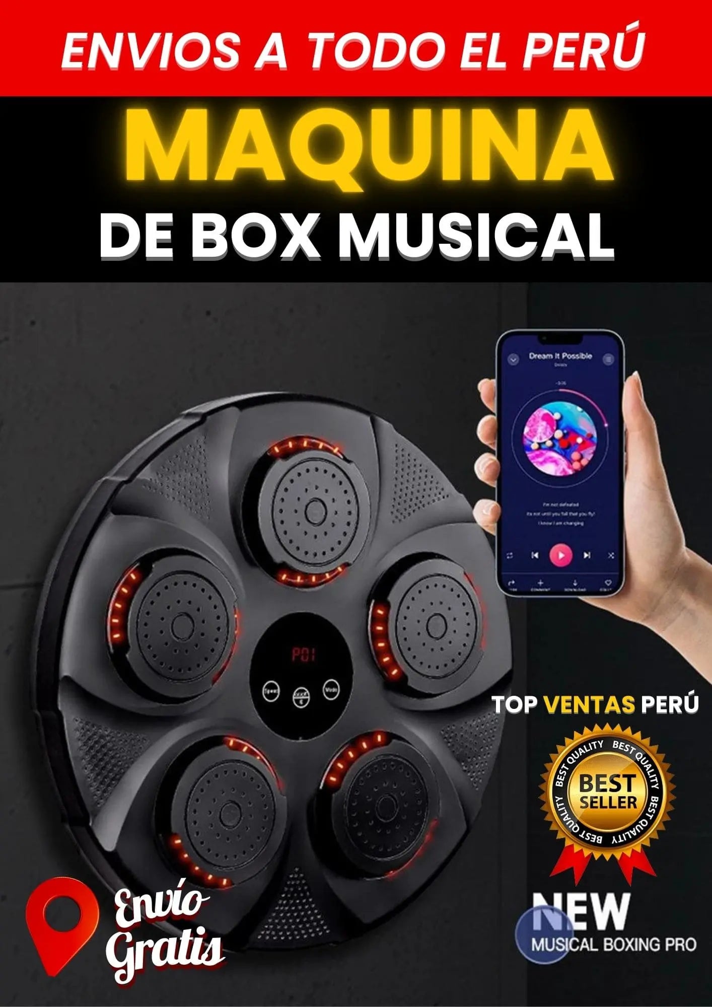 MAQUINA DE BOXEO MUSICAL