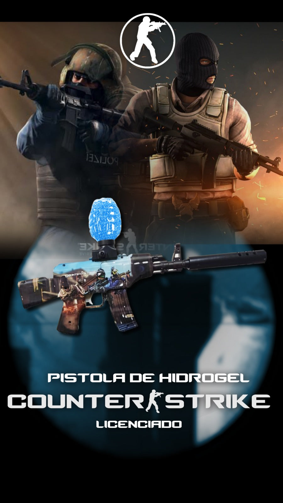 PISTOLA HIDROGEL AK47