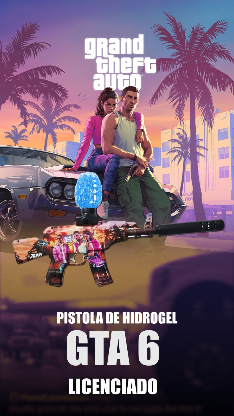 PISTOLA HIDROGEL AK47