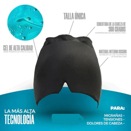 GORRO DE GEL TERAPEUTICO PARA MIGRAÑA