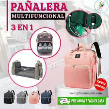 MOCHILA PAÑALERA 3 EN 1