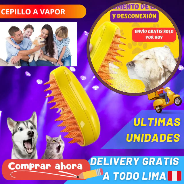 CEPILLO DE VAPOR PARA MASCOTAS